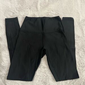 Amazon Black Leggings with Wide Waistband and Tapered Leg